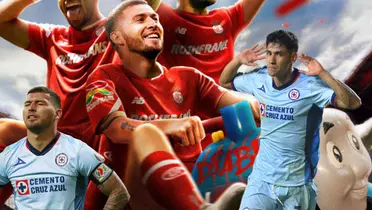 Póster del Toluca previo al partido vs Cruz Azul, tomado del Deportivo Toluca.