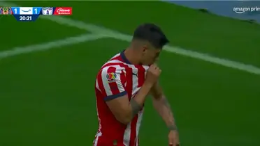 Pulido celebrando. Captura de TUDN