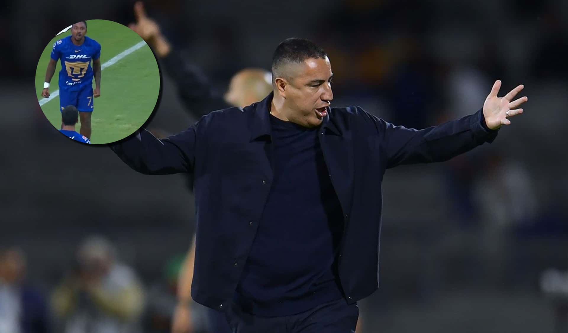 Pumas está ganando dos por cero contra Rayados