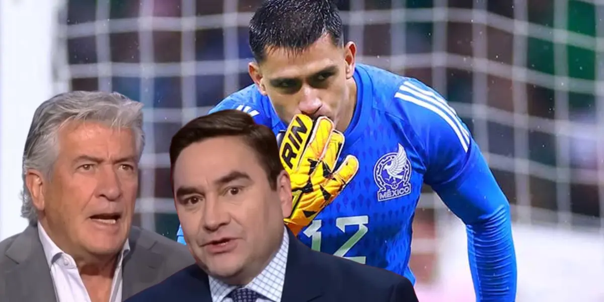 Rafa Puente y Jorge Pietrasanta junto a Luis Ángel Malagón / FOTO CLARO SPORTS