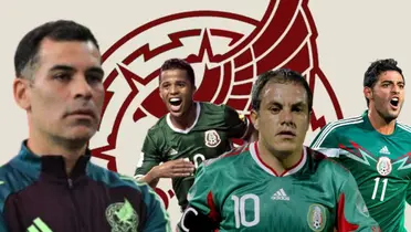 Rafael Márquez junto a Giovani dos Santos, Cuauhtémoc Blanco y Carlos Vela / FOTO ESTO