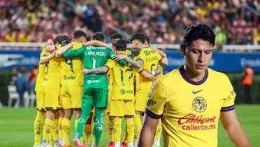 Ramón Juárez y jugadores del América/ Foto Mexsport.