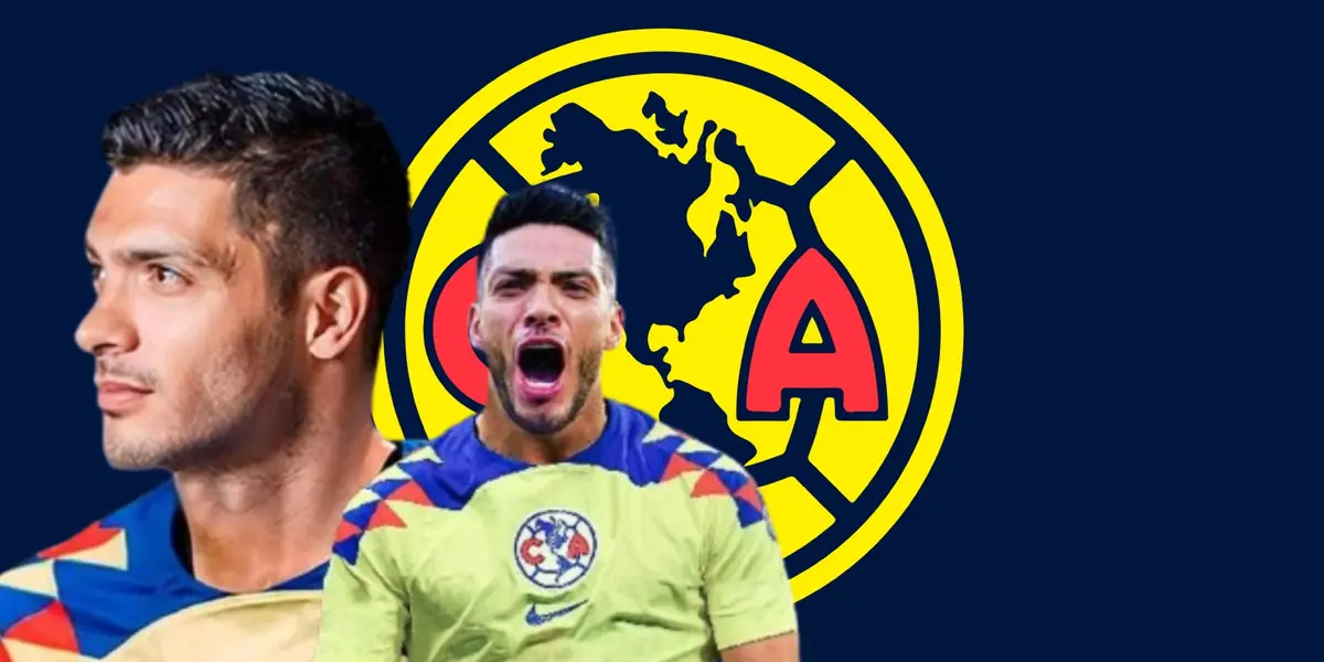 Raúl Jiménez con el jersey del América / FOTO X