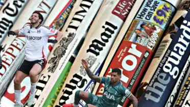 Raúl Jiménez en el Fulham vs Tottenham / FOTO X