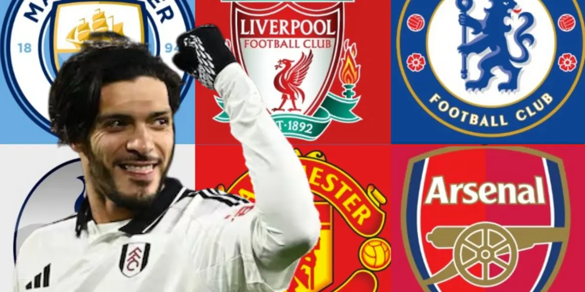 Raúl Jiménez junto al Big Six de Inglaterra / FOTO FOX SPORTS