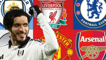 Raúl Jiménez junto al Big Six de Inglaterra / FOTO FOX SPORTS