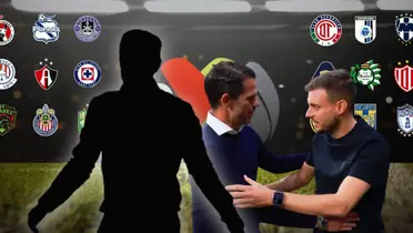 Renato Paiva en forma de sombra, Fernando Gago y Martín Anselmi/Foto ESPN.