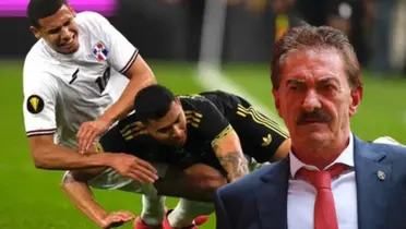 Ricardo La Volpe en el México vs República Dominicana / FOTO TYC SPORTS