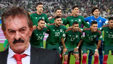 Ricardo La Volpe junto a futbolistas del Tri / FOTO INFOBAE