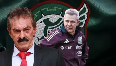 Ricardo La Volpe junto a Javier Aguirre / FOTO INFOBAE