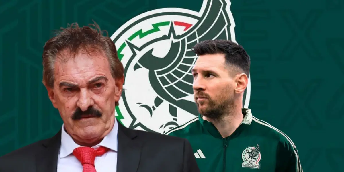 Ricardo La Volpe junto a Lionel Messi / FOTO INFOBAE