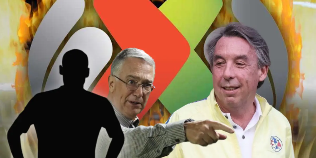 Ricardo Salinas Pliego, Emilio Azcárraga y sombra de jugador/Foto Marca.