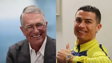 Ricardo Salinas y Cristiano Ronaldo/Foto Alto Nivel.