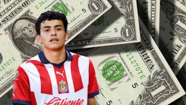 Richard Ledezma con el jersey de Chivas / FOTO X