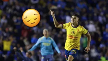 Richard Sánchez festejando y emoji triste/Foto MX Fútbol.