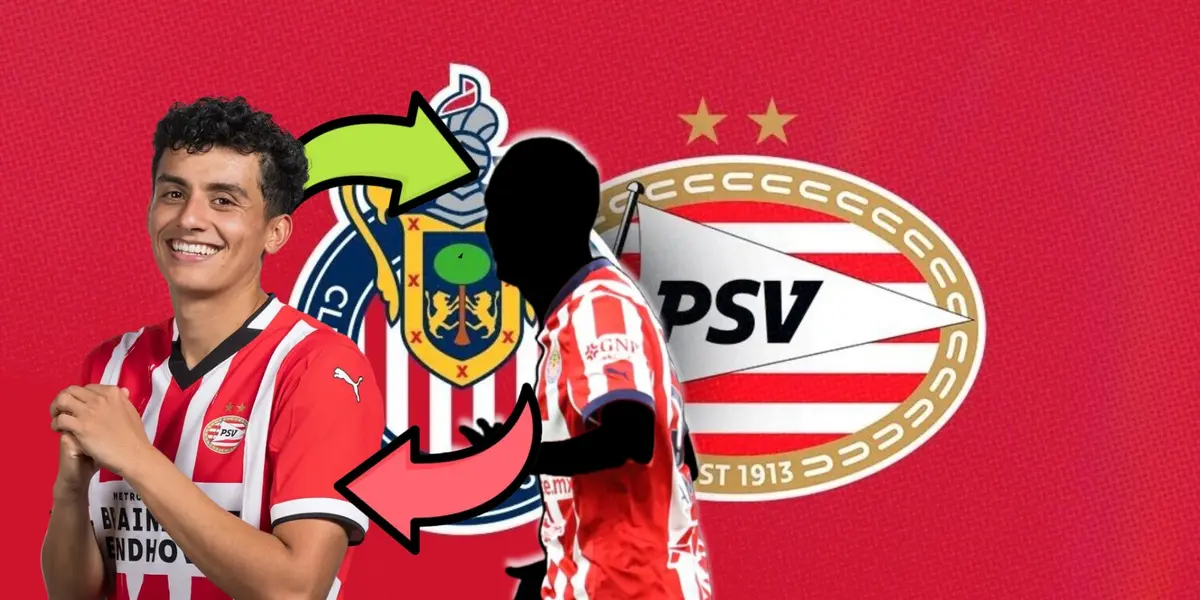 Richy Ledezma junto a futbolista incógnito de Chivas / FOTO UEFA