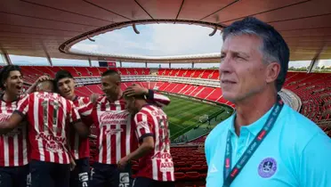 Robert Dante Siboldi junto a futbolistas de Chivas / FOTO DEBATE