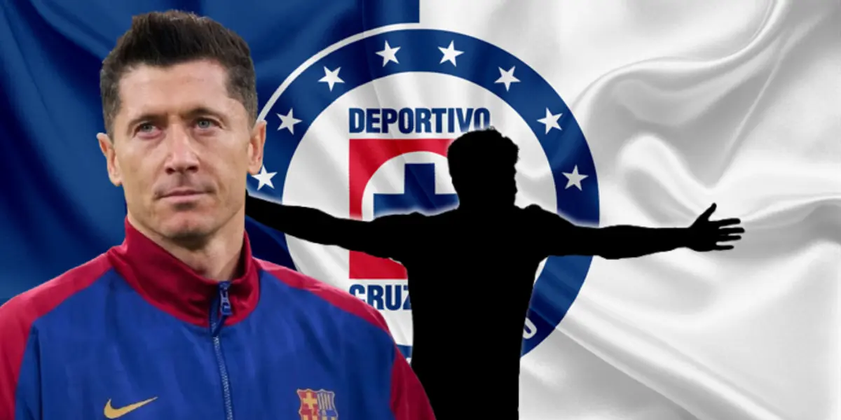 Robert Lewandowski junto a futbolista incógnito / FOTO GETTY IMAGES