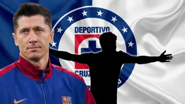 Robert Lewandowski junto a futbolista incógnito / FOTO GETTY IMAGES