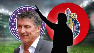 Robert Siboldi y silueta de entrenador/Foto Infobae.