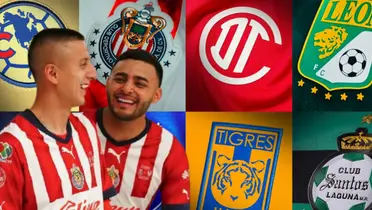 Roberto Alvarado y Alexis Vega junto a equipos de la Liga MX / FOTO RÉCORD