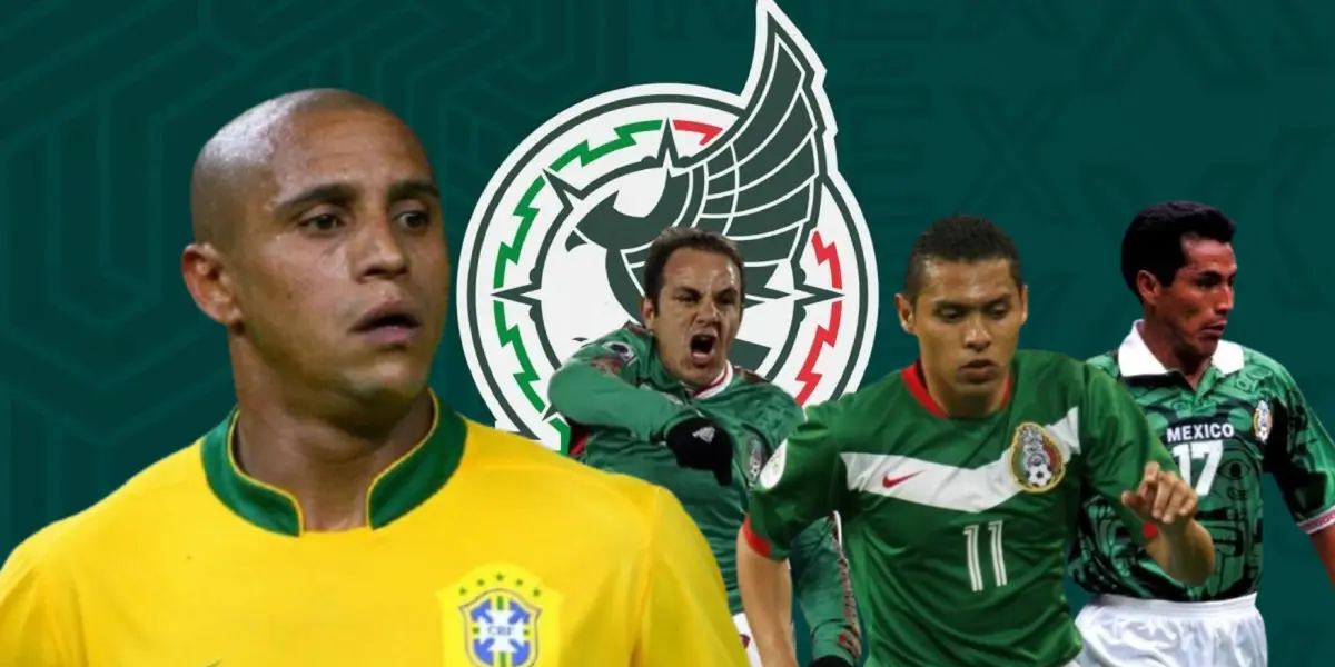 Roberto Carlos junto a Cuauhtémoc Blanco, Ramón Morales y Benjamín Galindo / FOTO TRANSFERMARKT