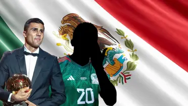 Rodri Hernández junto a futbolista incógnito del Tri / FOTO X