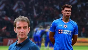 Rodrigo Huescas con las manos detrás e Iván Alonso/ Foto Cruz Azul.