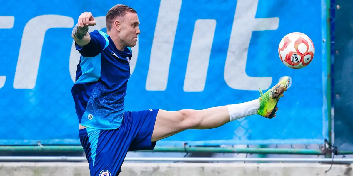 Rotondi en entreno. Foto: Cruz Azul