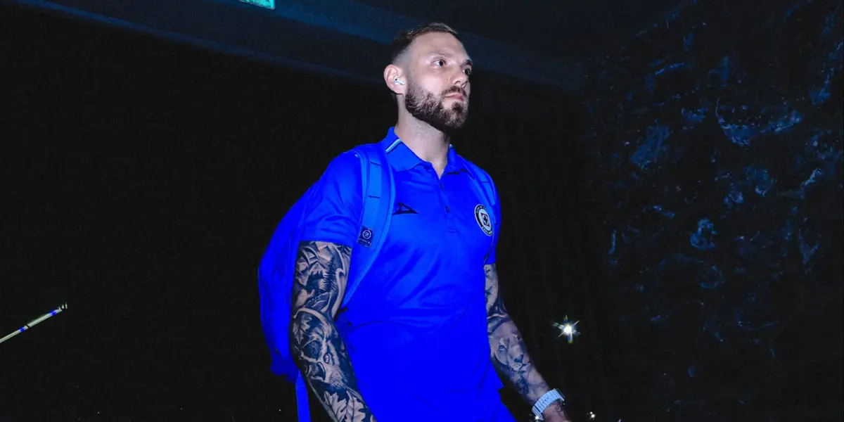Rotondi en llegada a partido. Foto: Cruz Azul