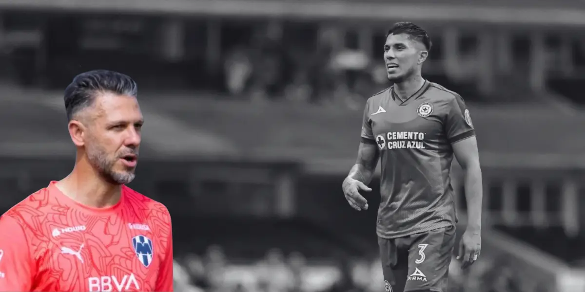 Salcedo en partido con Cruz Azul de fondo, foto: Telediario