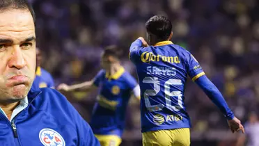 Salvador Reyes celebrando su segundo gol vs Puebla. Foto: AS México