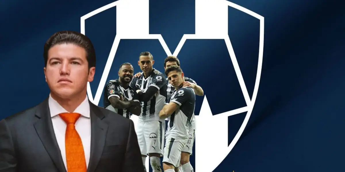 Samuel García junto a jugadores de Rayados / FOTO FACEBOOK