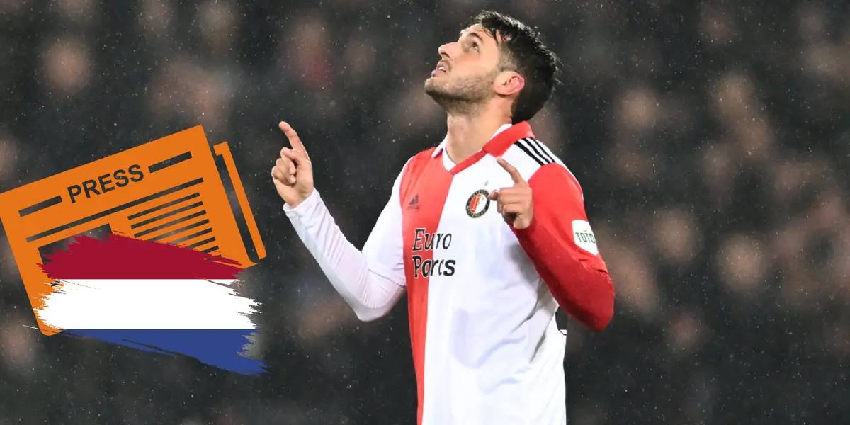 Santi Giménez es reventado por prensa en Países Bajos, Feyenoord ganó 6-0 y no anotó