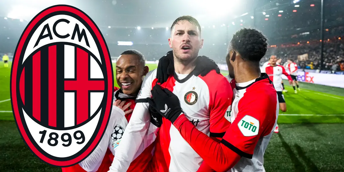 Santi Giménez tras doblete vs Bayern. Foto: Feyenoord