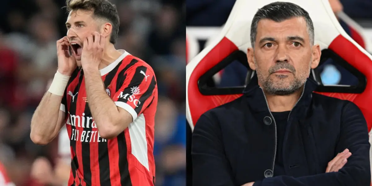 Santiago Giménez-AC Milan / Foto: Infobae