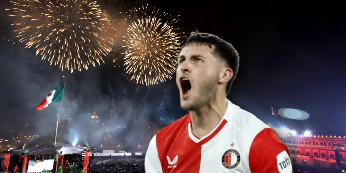 Santiago Giménez celebrando y fuegos artificiales/ Foto Memorias de un Cubano.