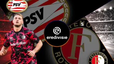 Santiago Giménez en el PSV vs Feyenoord / FOTO X