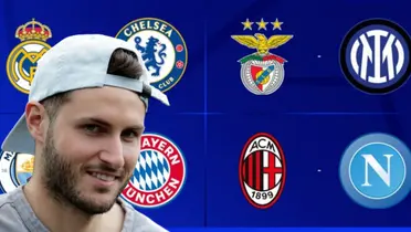 Santiago Giménez junto a equipos de Europa / FOTO GETTY IMAGES