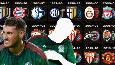 Santiago Giménez junto a futbolista incógnito de la Selección Mexicana / FOTO X