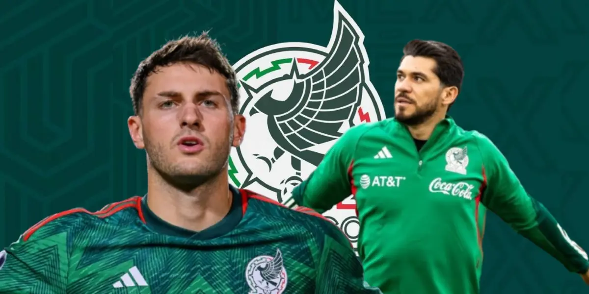 Santiago Giménez junto a Henry Martín / FOTO SPORTS MEDIA