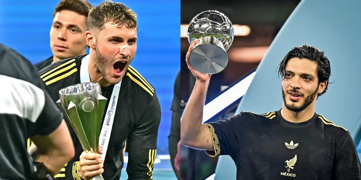 Santiago Giménez junto a Raúl Jiménez / FOTO INSTAGRAM