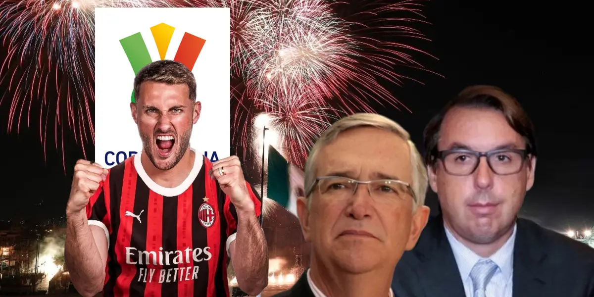 Santiago Giménez, Ricardo Salinas y Emilio Azcárraga/Foto CNN.