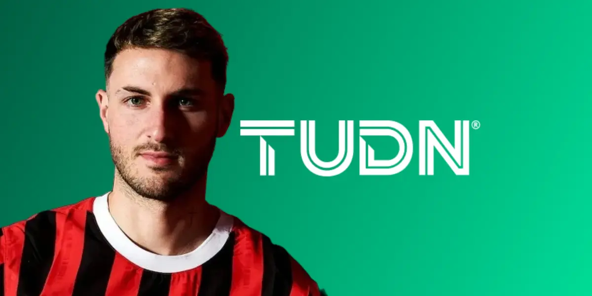 Santiago Giménez y logo del programa de Televisa/Foto TUDN.