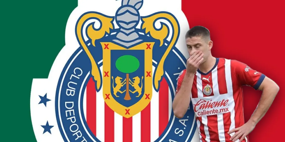 Santiago Ormeño tomándose la cara y escudo del Club Guadalajara/Foto Pinterest.
