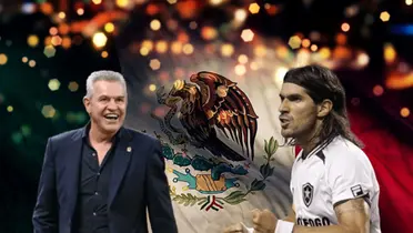 Sebastián Abreu y Javier Aguirre riendo/Foto México Desconocido.