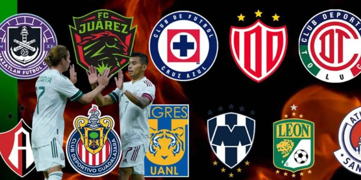 Sebastián Córdova junto a Orbelín Pineda / FOTO BOLAVIP