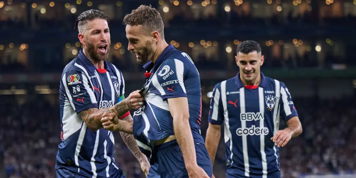 Sergio Canales festejando su gol ante Santos Laguna / FOTO FOX SPORTS