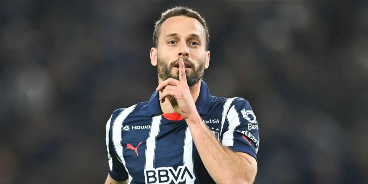 Sergio Canales festejando su gol con Rayados / FOTO JUAN FÚTBOL