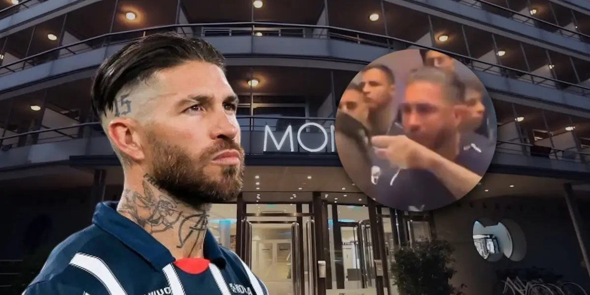 Sergio Ramos a las afueras de un hotel/ Foto Hoteles MedPlaya.